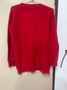 Cozy Red Knit Sweater