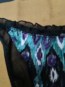 Stylish Printed Briefs with Mesh Sides