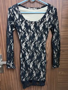 Black Lace Bodycon Dress