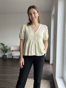 Light green  Peplum Top