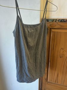 Classic Grey Spaghetti Strap Tank Top