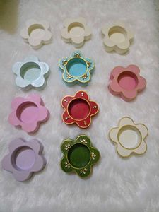 Flower Shaped Tealight Holders Set of any 2