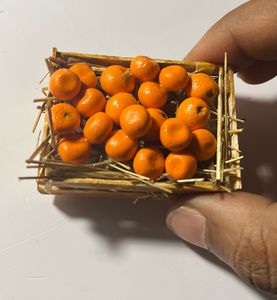 Miniature Orange Crate Decor