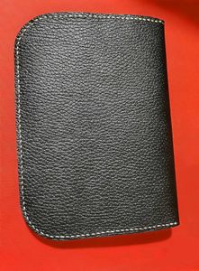 Black Textured Leather Kindle Case
