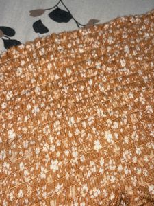 Cute Peach Colour Tube Crop Top For Womens