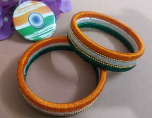 Tricolour Bangles Republic Day Jewellery