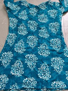 Blue Short Kurti
