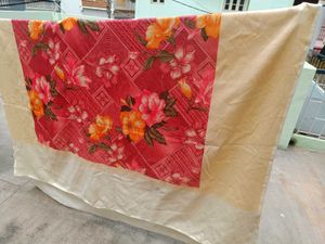 Thick heavy floral double size bedsheet