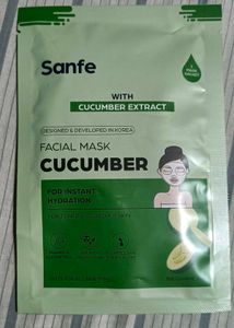 Sanfe Facial Sheet Mask - Cucumber