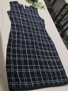 Plaid Sleeveless Sheath Dress