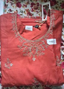 Embellished Teal Kurta