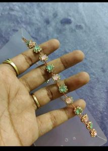 Delicate Bracelet with Floral Charms