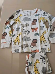 H&amp;M Cute Animal Pajama Set 3-4