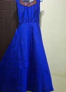 Royal Blue Embellished Gown