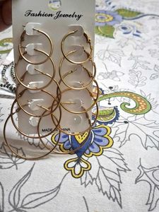 Gold Hoop Earring Set