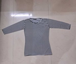 Striped 3/4 Sleeve Top