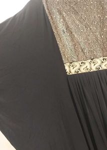 Elegant Black Sequined Abaya