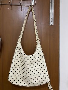 Coquette Cute Polka Dot Hobo Bag