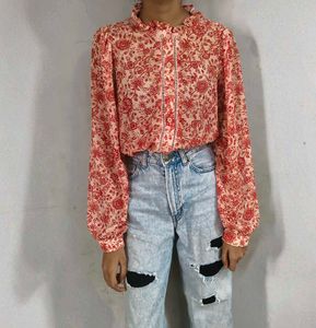 Vintage Floral Button-Up shirt