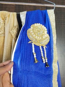 stitched western saaree with blouse