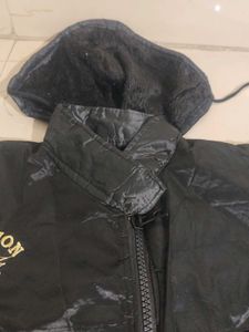 Stylish Black Hooded Jacket