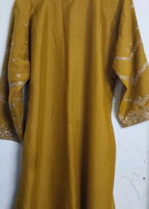 Embroidered Mustard salwaar set