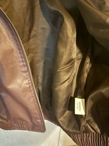 Brown Faux Leather Jacket