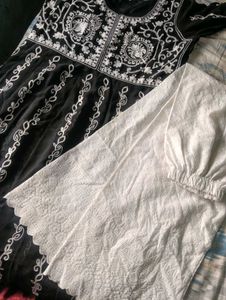 Black &amp; White Kurta