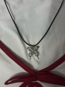 Silver Butterfly Pendant Necklace