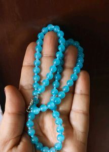 Ocean Blue Beaded Necklace