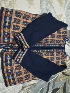 Chic Geometric Knit Cardigan