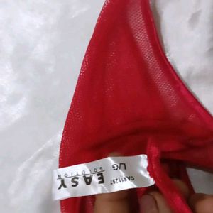 Black Thong Panty with Pink