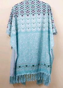 Bohemian Blue Kimono Cardigan