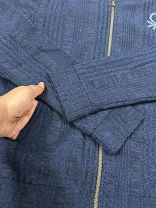 Benetton Blue Zip-Up Jacket