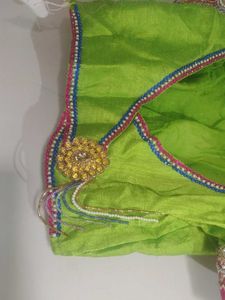 Embroidered Lehenga Saree Set