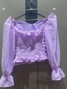 Lavender Colored Party Top