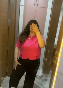 Pink Heart Button Blouse