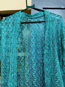 Beautiful Teal Lace Cardigan
