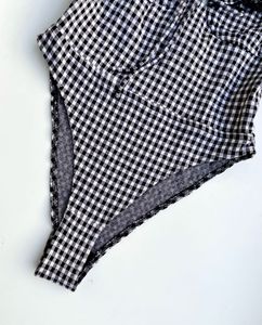 Gingham One-Piece bodysuit