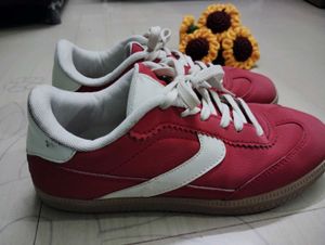 Red &amp; White Sneakers - Size 38