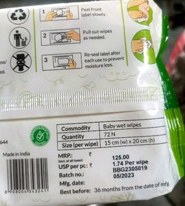 Pack Of 3 Baby Wipes