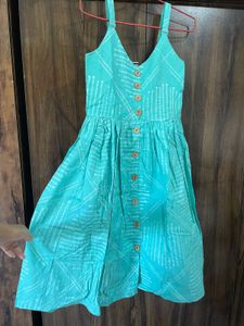 Bohemian Blue Print Midi Dress
