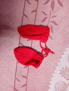 Red Baby Hand Gloves