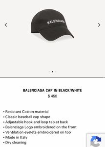 Balenciaga Baseball Cap