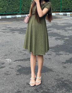 Sparkling Olive Green Dress