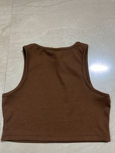 NewMe Brown Crop Top