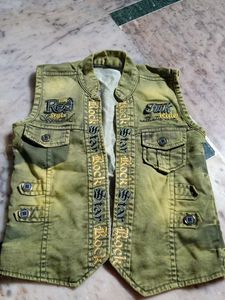 Vintage Style Denim Vest