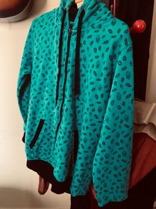 Green Printed Sweater Women