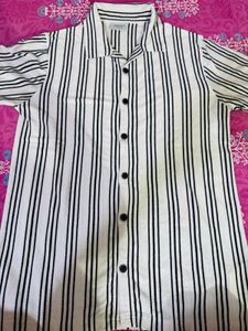 Men's Striped Short Sleeve Shirt