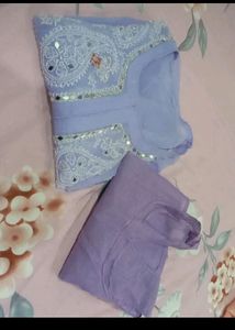 Women Lakhnavi Kurtie With Inner